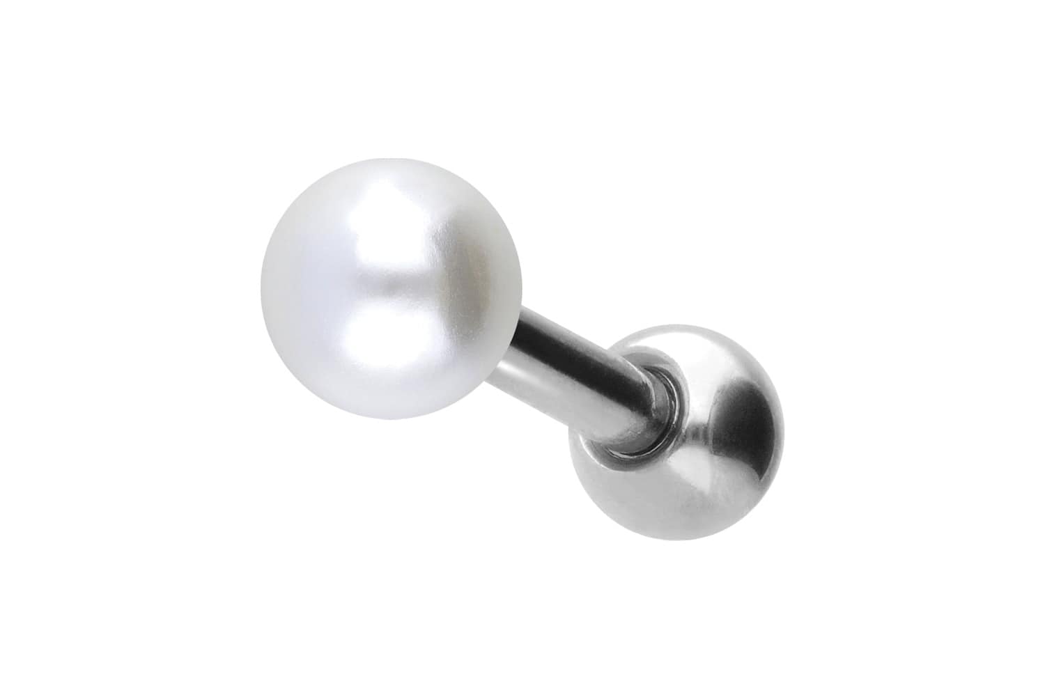 Chirurgenstahl Ohrpiercing SYNTHETISCHE PERLE